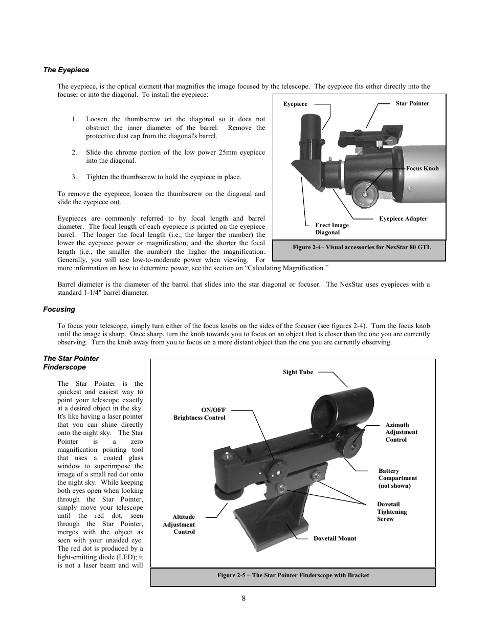 Celestron NexStar 80GTL User Manual | Page 8 / 44