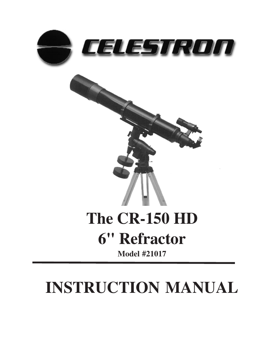 Celestron CR-150 HD User Manual | 59 pages