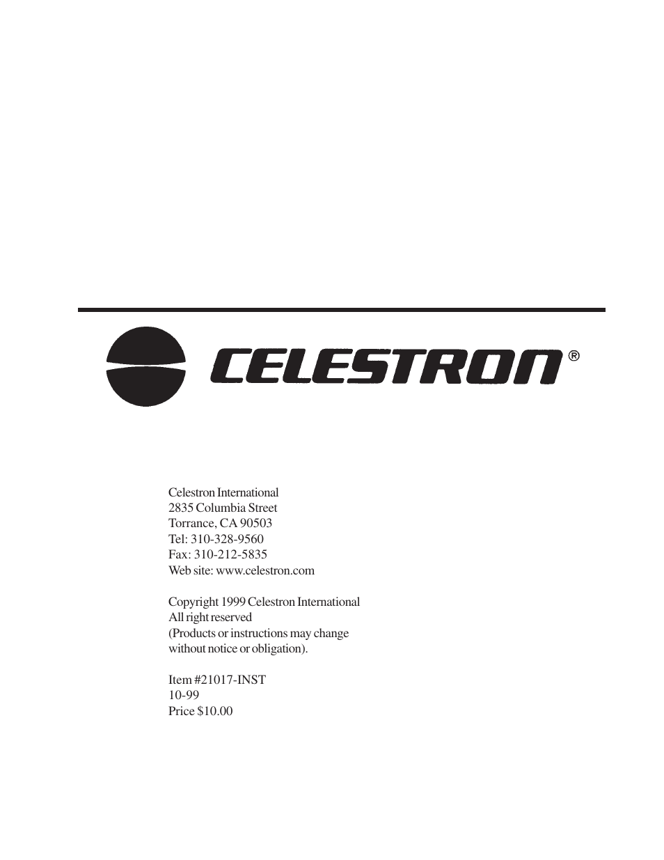 Celestron CR-150 HD User Manual | Page 59 / 59