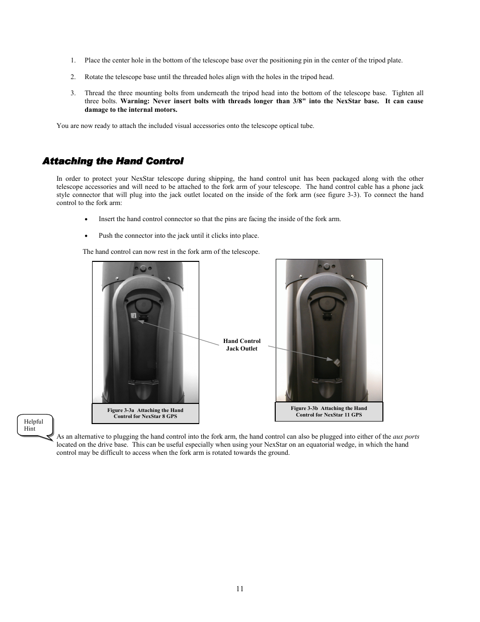 Celestron NexStar GPS 93507 User Manual | Page 11 / 74