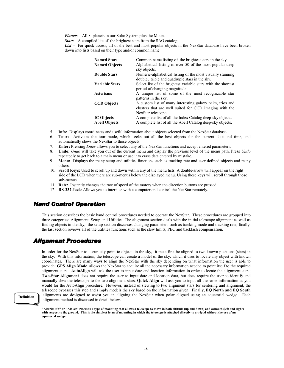 Celestron NexStar GPS 93507 User Manual | Page 16 / 74