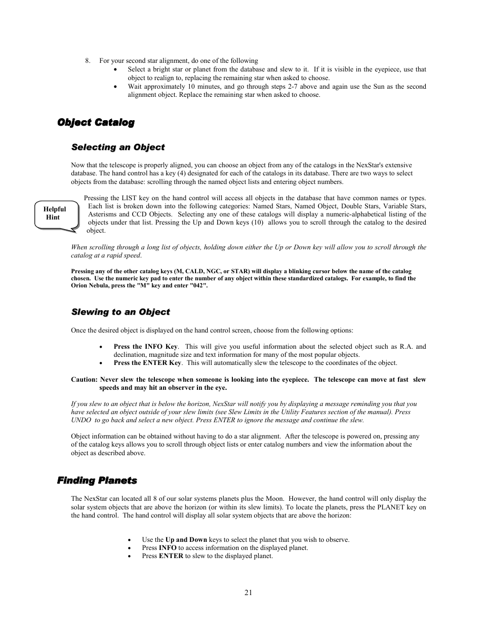 Celestron NexStar GPS 93507 User Manual | Page 21 / 74