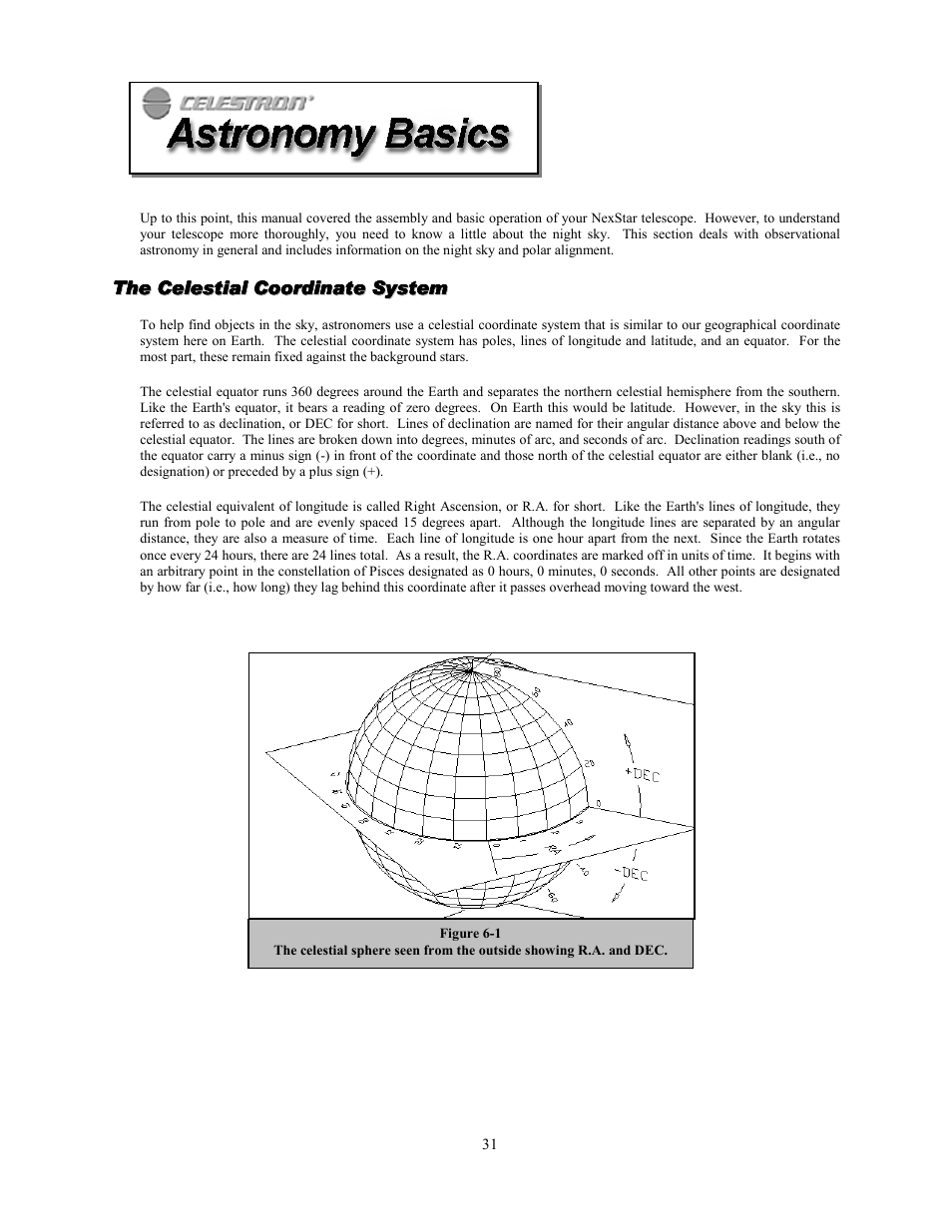 Celestron NexStar GPS 93507 User Manual | Page 31 / 74