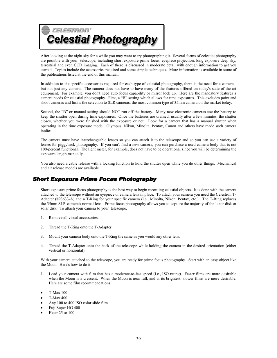 Celestron NexStar GPS 93507 User Manual | Page 39 / 74