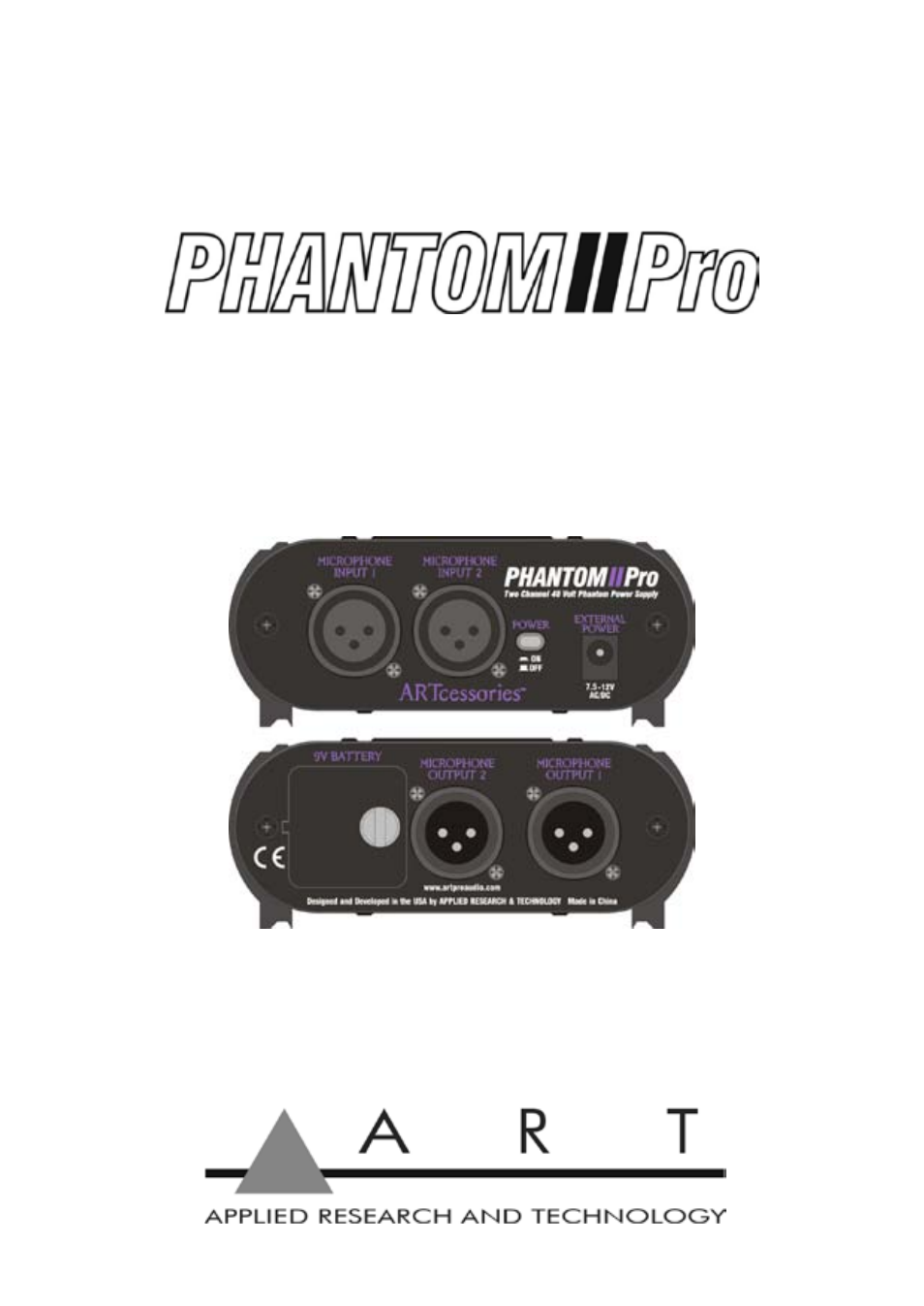 ART Pro Audio Phantom II Pro - Dual Ch. Phantom Power Supply User Manual | 14 pages