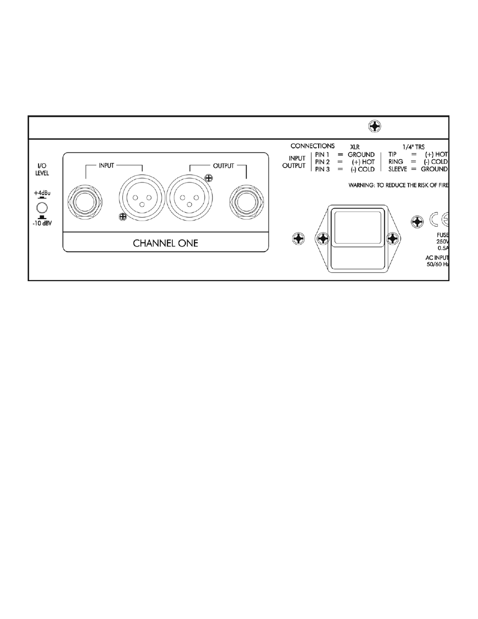 Figure 3 – rear panel, Balanced outputs, I/o level switch | ART Pro Audio Pro VLA II - Two Channel Vactrol-based Compressor User Manual | Page 11 / 16