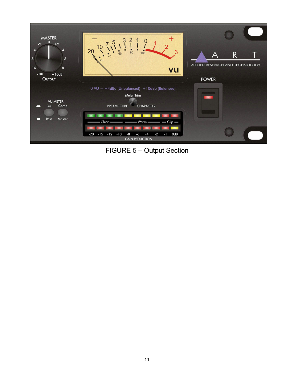 Figure 5 – output section | ART Pro Audio ProChannel II User Manual | Page 12 / 20