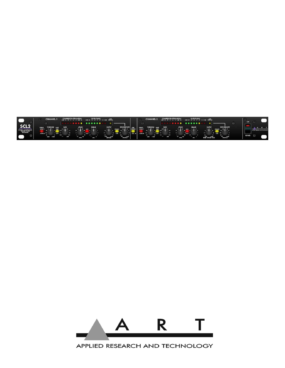 ART Pro Audio SCL2 - Dual / Stereo Compressor / Limiter Expander / Gate User Manual | 16 pages
