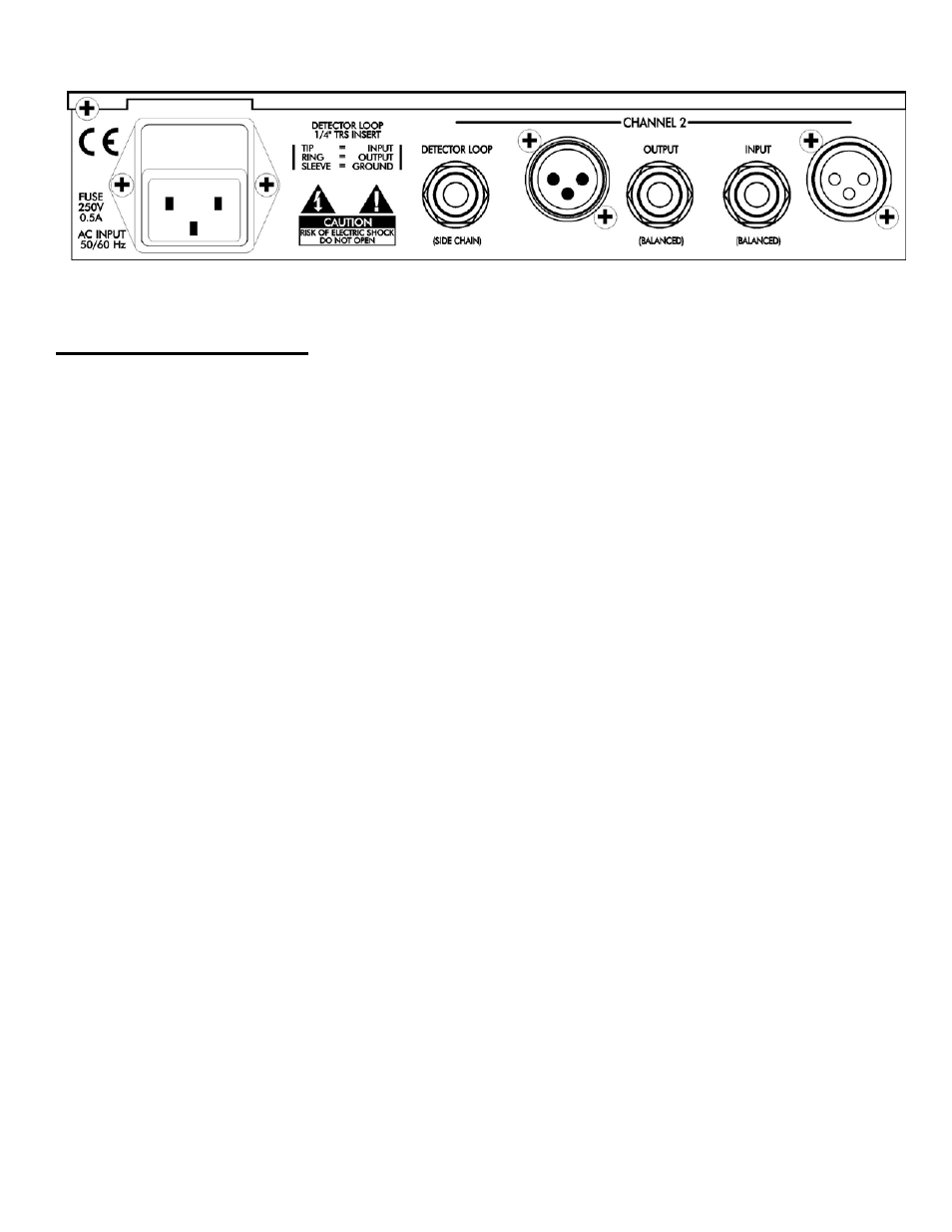 Figure 1 – rear panel, Rear panel i/o, Balanced inputs | Balanced outputs, Detector loop | ART Pro Audio SCL2 - Dual / Stereo Compressor / Limiter Expander / Gate User Manual | Page 7 / 16