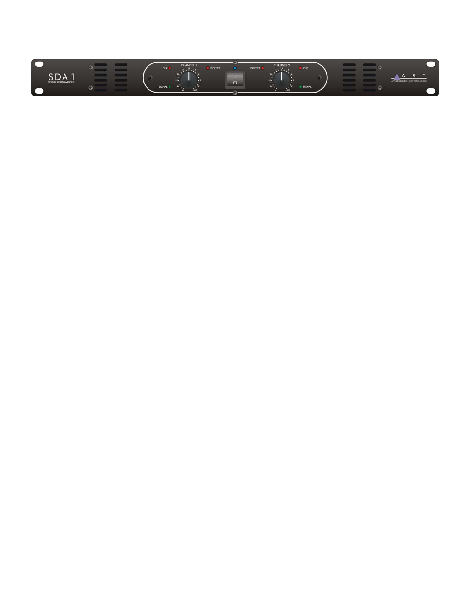 Controls & indicators – front panel | ART Pro Audio SDA1 - Studio Digital Amplifier User Manual | Page 7 / 16