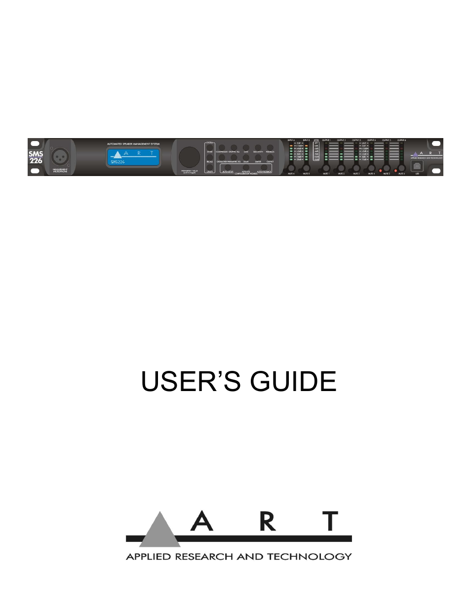 ART Pro Audio SMS226 - Speaker Management System User Manual | 28 pages