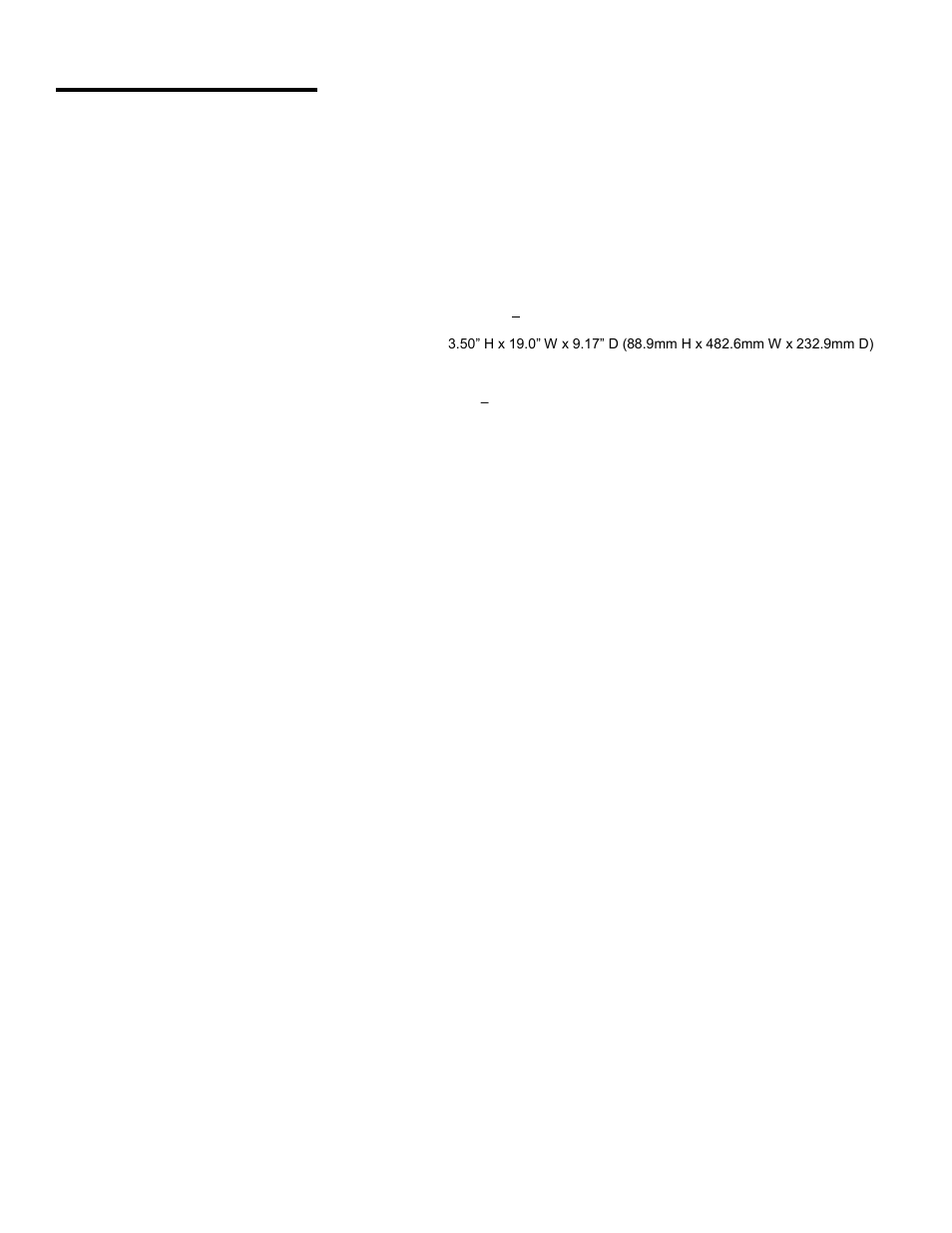 Specifications | ART Pro Audio SMS226 - Speaker Management System User Manual | Page 25 / 28