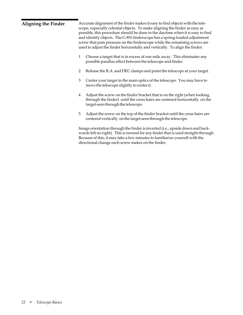 Aligning the finderscope | Celestron 31058 User Manual | Page 25 / 60