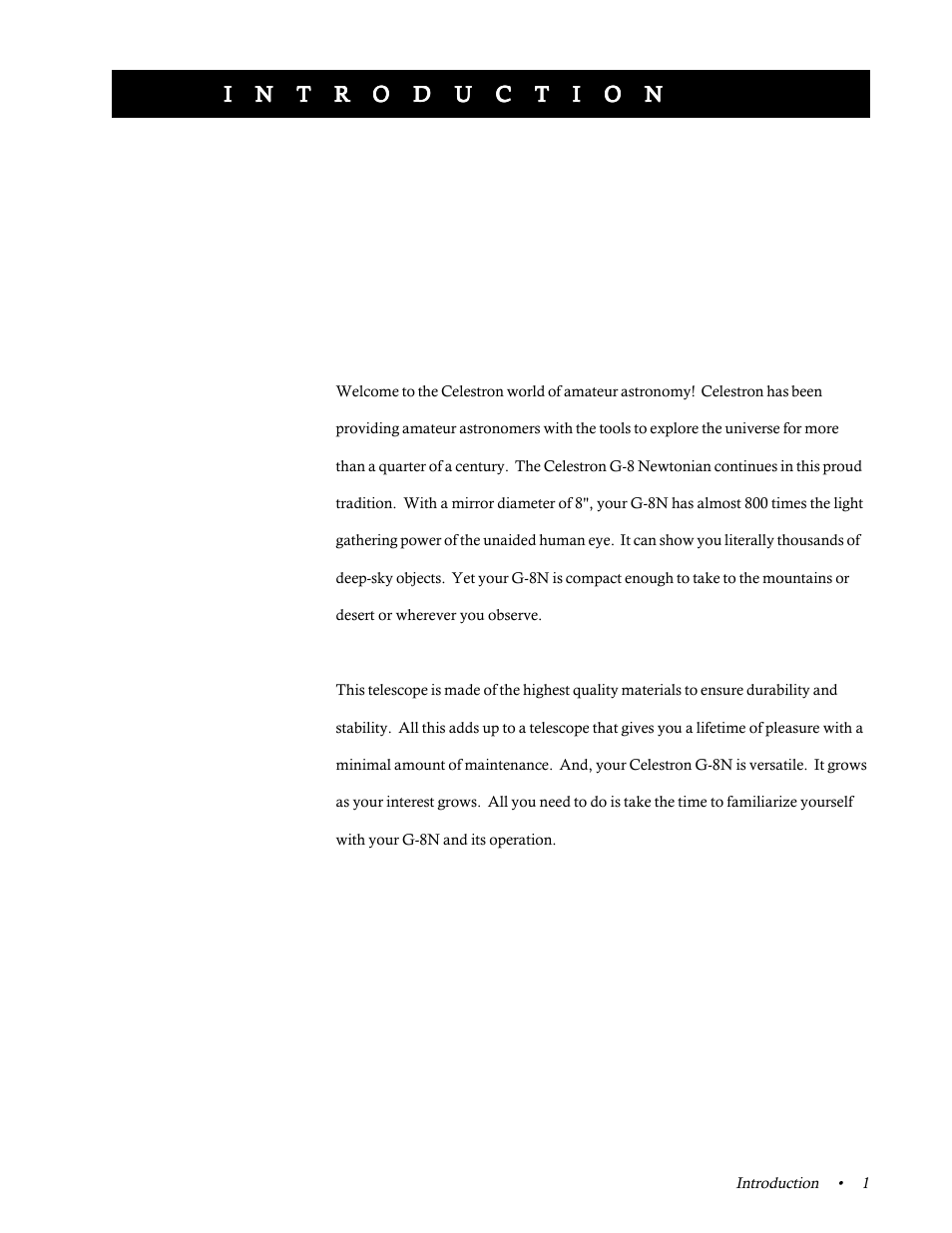 Introduction, I n t r | Celestron 31058 User Manual | Page 4 / 60