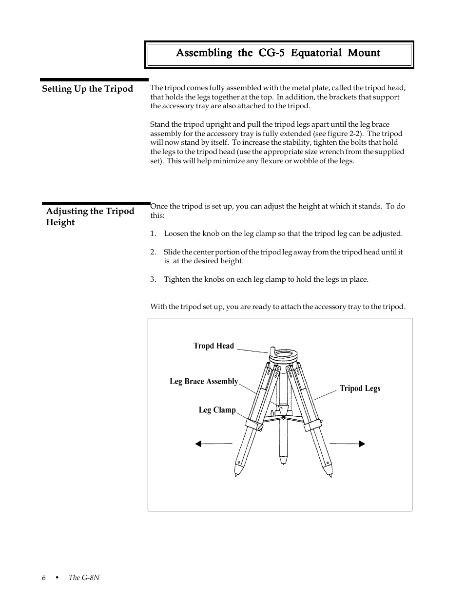 Assembling the cg-5 equatorial mount | Celestron 31058 User Manual | Page 9 / 60