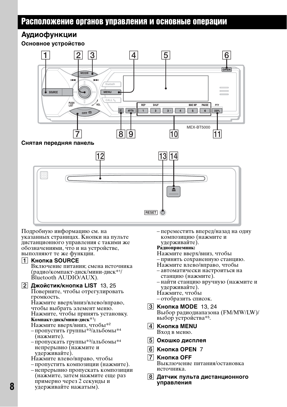 Аудиофункции, Qf qd qs | Sony MEX-BT5000 User Manual | Page 172 / 204