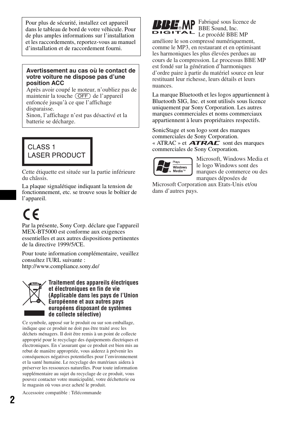 Sony MEX-BT5000 User Manual | Page 66 / 204