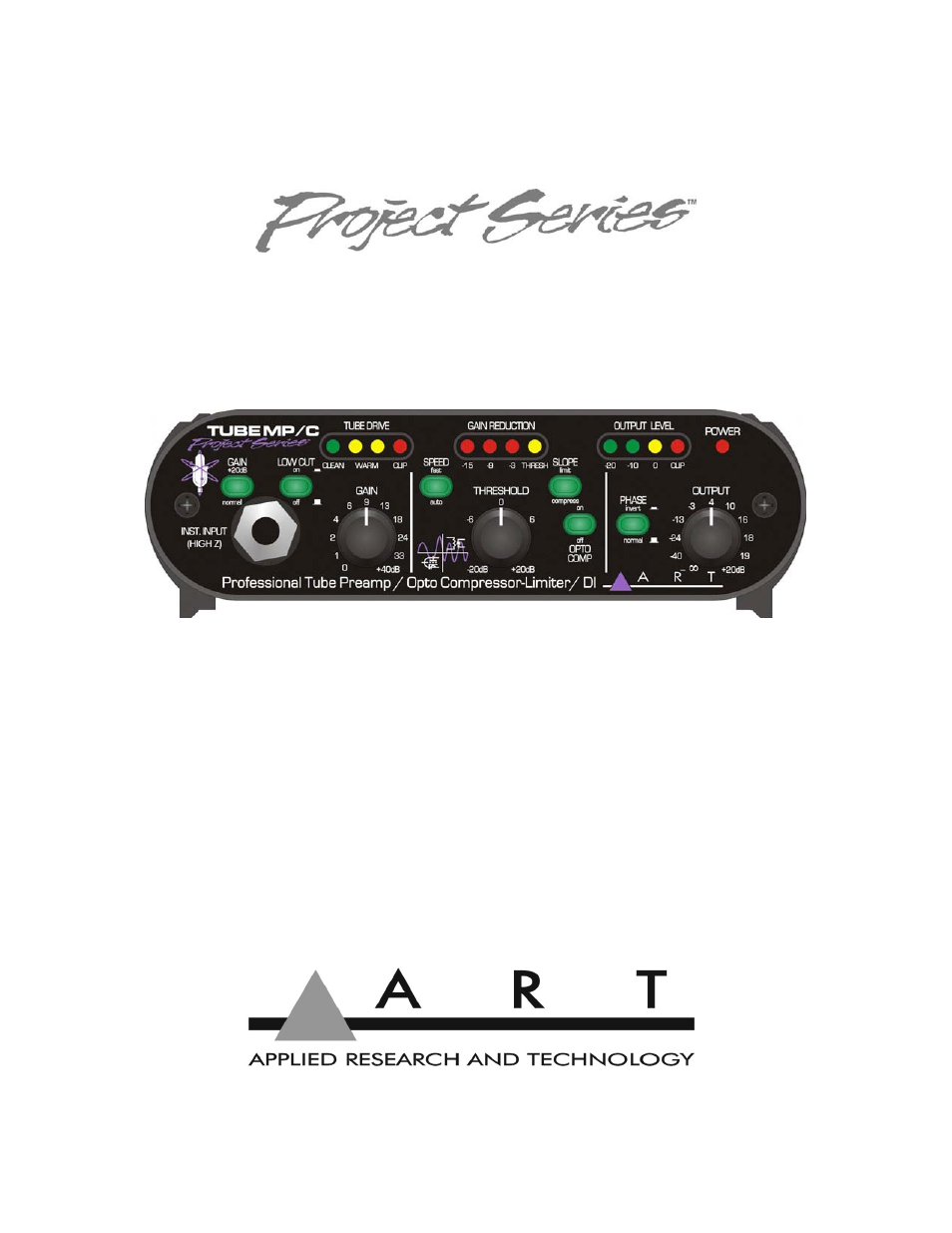 ART Pro Audio Tube MP/C User Manual | 17 pages