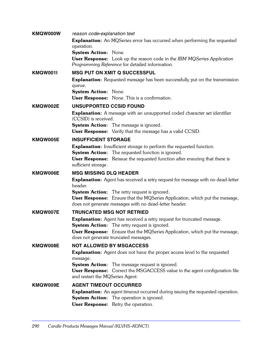 Candle KLVHSKONCT GC32-9172-00 User Manual | Page 290 / 522