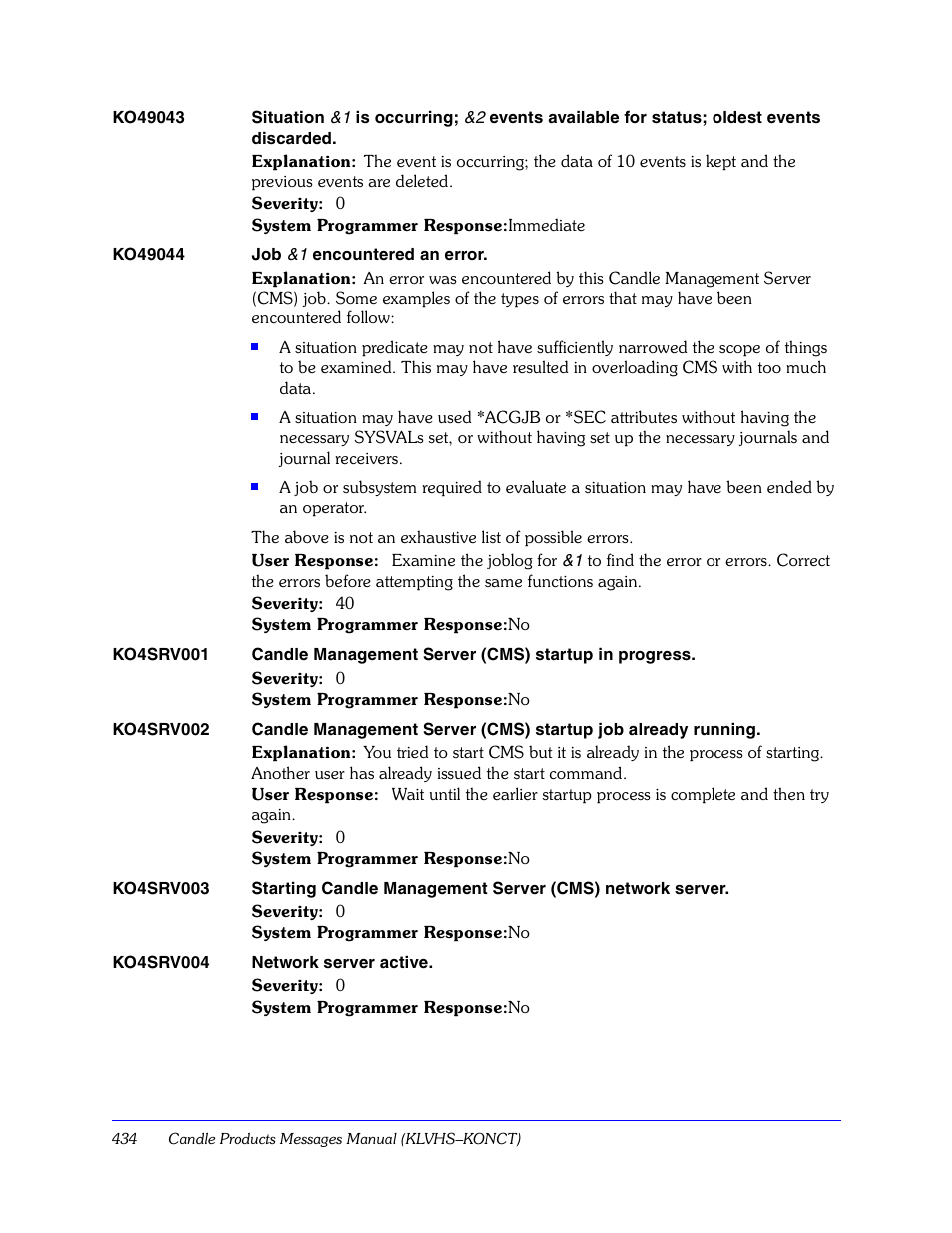 Candle KLVHSKONCT GC32-9172-00 User Manual | Page 434 / 522