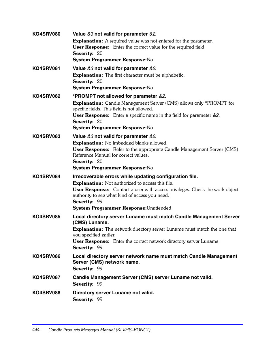Candle KLVHSKONCT GC32-9172-00 User Manual | Page 444 / 522