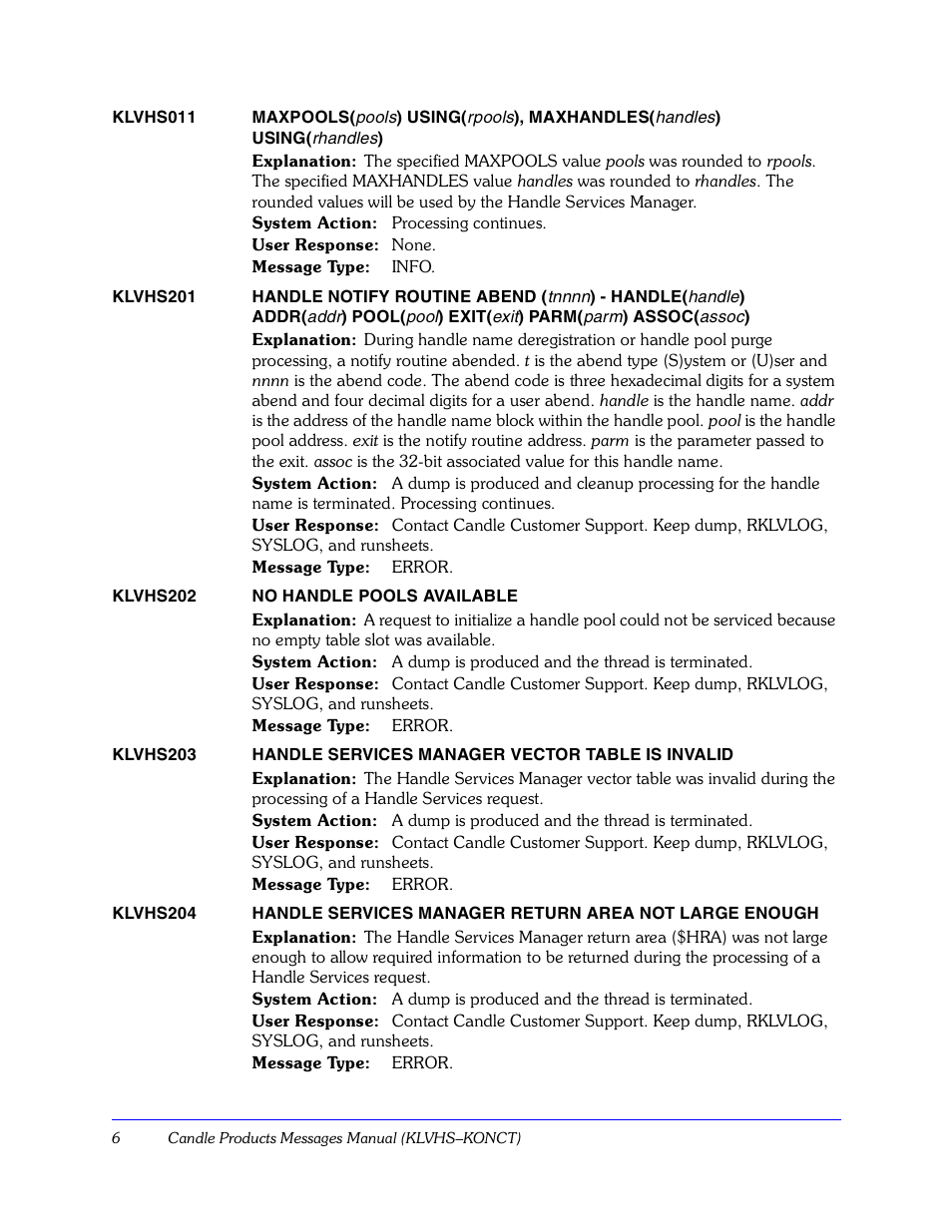 Candle KLVHSKONCT GC32-9172-00 User Manual | Page 6 / 522