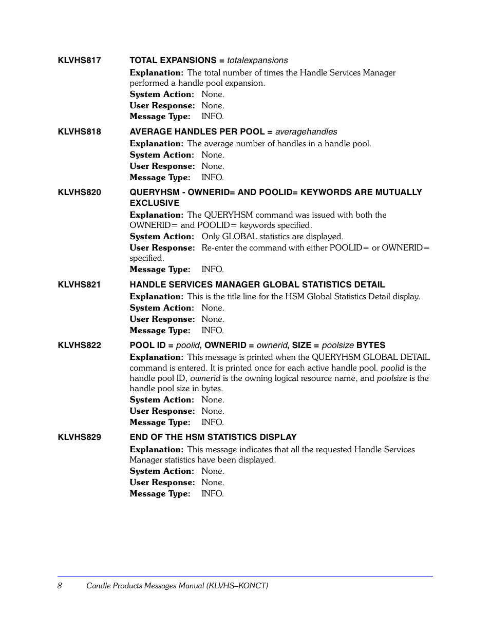 Candle KLVHSKONCT GC32-9172-00 User Manual | Page 8 / 522