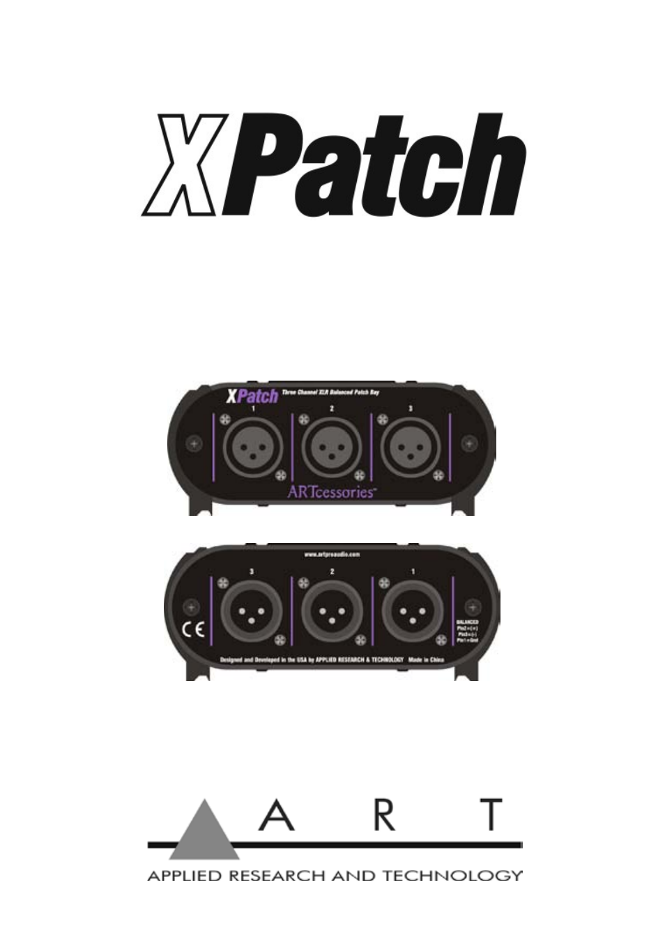 ART Pro Audio XPatch - Three Channel XLR Balanced Patch Bay User Manual | 14 pages