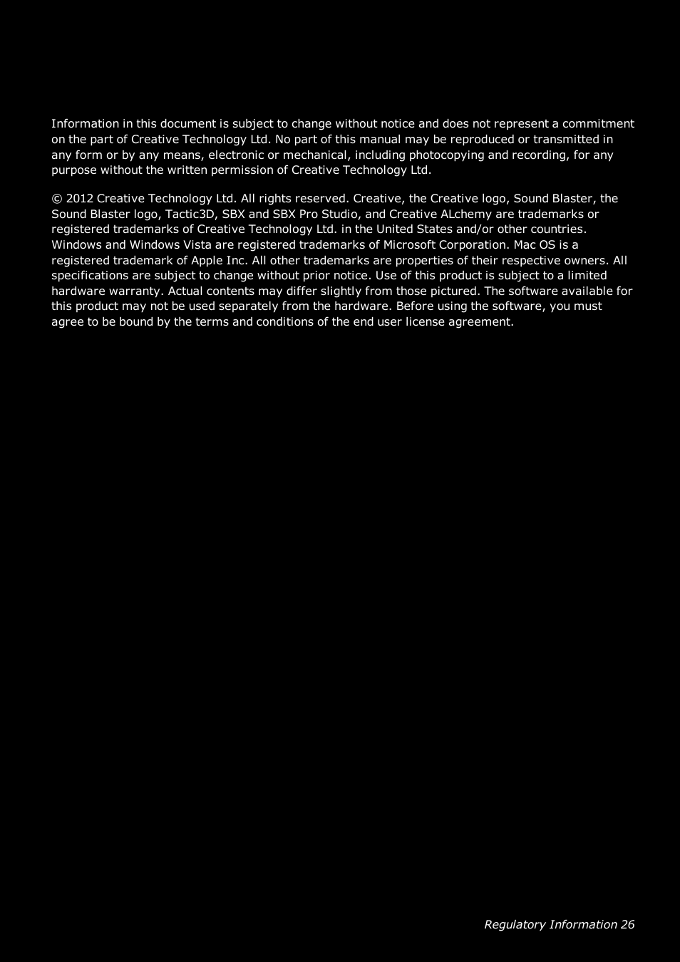 Ready-Set-Mount Creative Tactic 3D Range GH0230 User Manual | Page 27 / 27