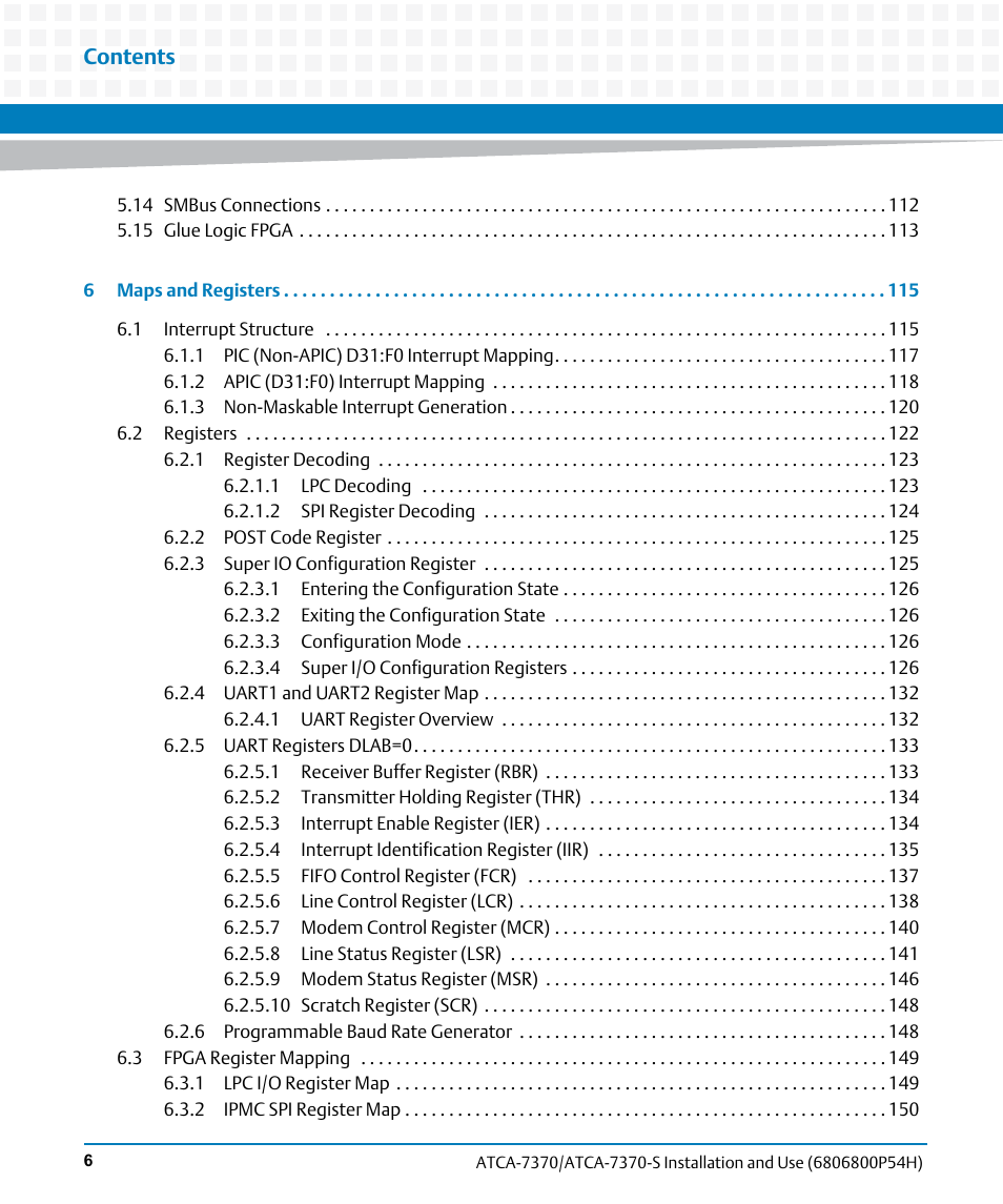 Artesyn ATCA 7370 / ATCA 7370-S Installation and Use (January 2015) User Manual | Page 6 / 256