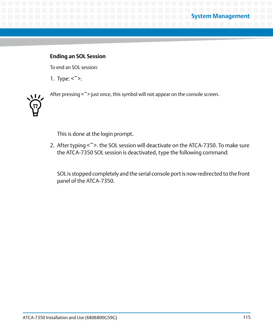 Artesyn ATCA-7350 Installation and Use (September 2014) User Manual | Page 115 / 208