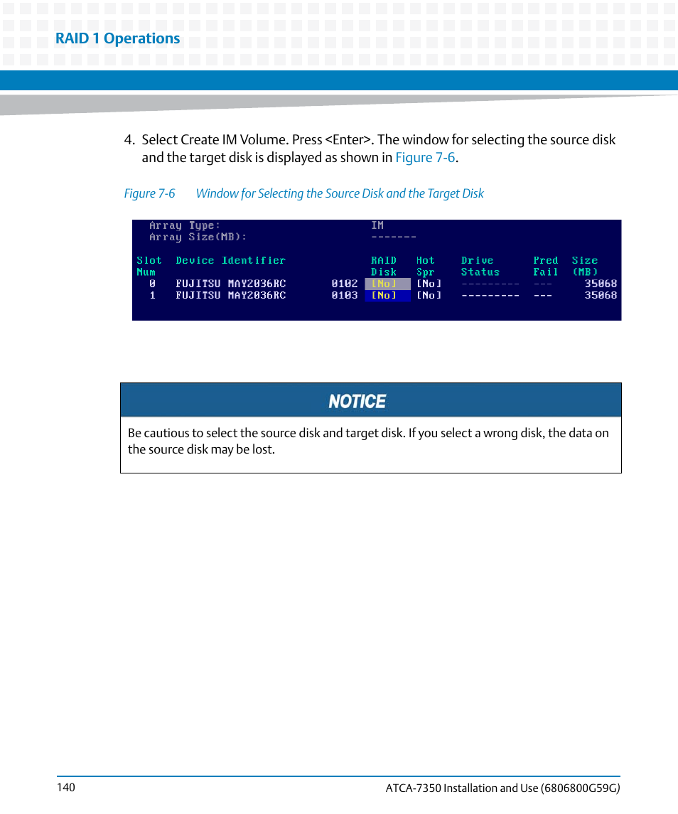 Figure 7-6 | Artesyn ATCA-7350 Installation and Use (September 2014) User Manual | Page 140 / 208