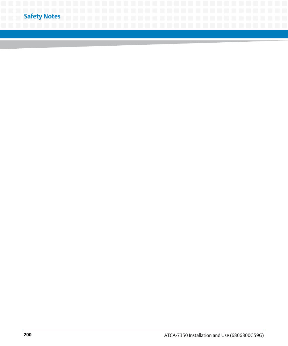 Artesyn ATCA-7350 Installation and Use (September 2014) User Manual | Page 200 / 208