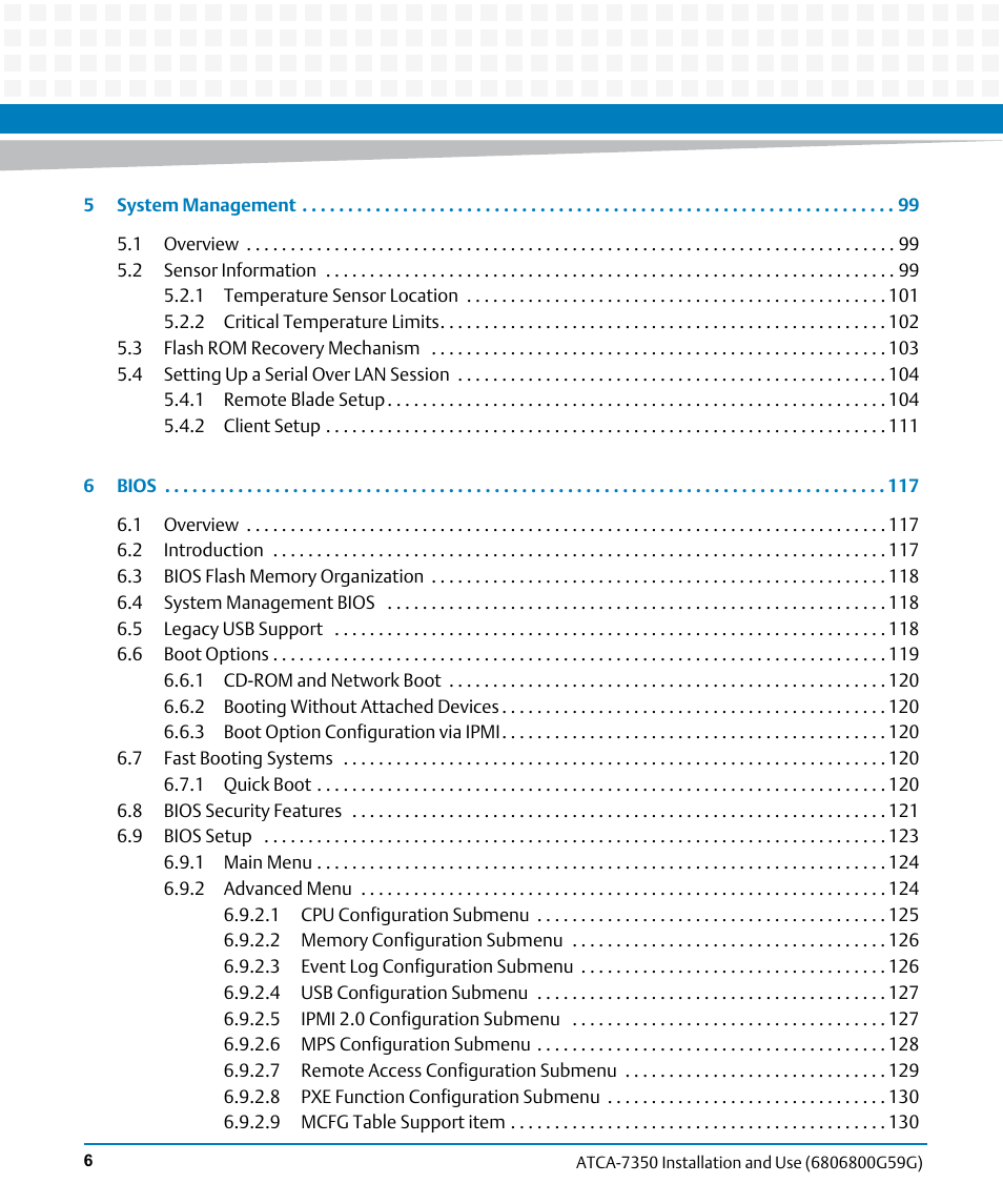 Artesyn ATCA-7350 Installation and Use (September 2014) User Manual | Page 6 / 208