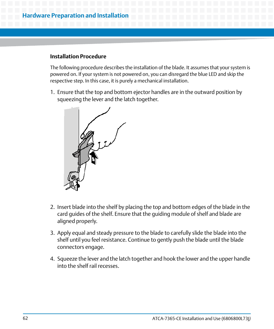 Artesyn ATCA-7365-CE Installation and Use (May 2014) User Manual | Page 62 / 294