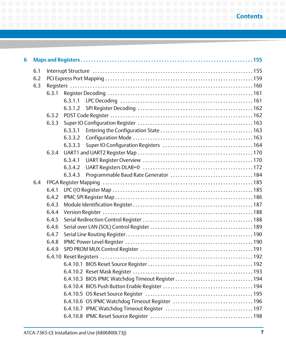 Artesyn ATCA-7365-CE Installation and Use (May 2014) User Manual | Page 7 / 294