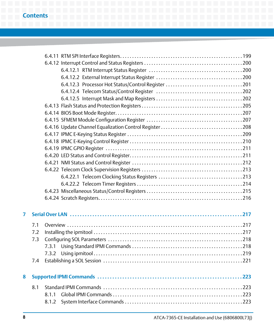 Artesyn ATCA-7365-CE Installation and Use (May 2014) User Manual | Page 8 / 294