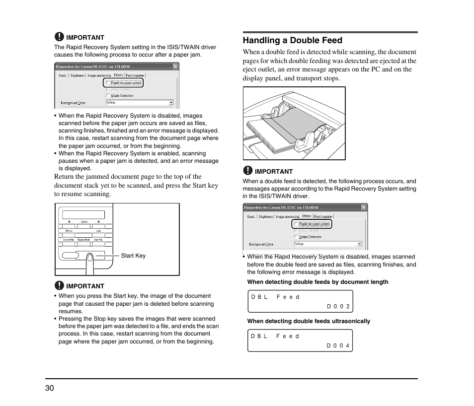 Handling a double feed | Canon IMAGEFORMULA DR-X10C User Manual | Page 38 / 67