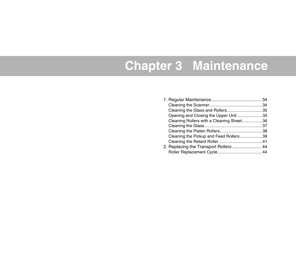 Chapter 3 maintenance | Canon IMAGEFORMULA DR-X10C User Manual | Page 41 / 67