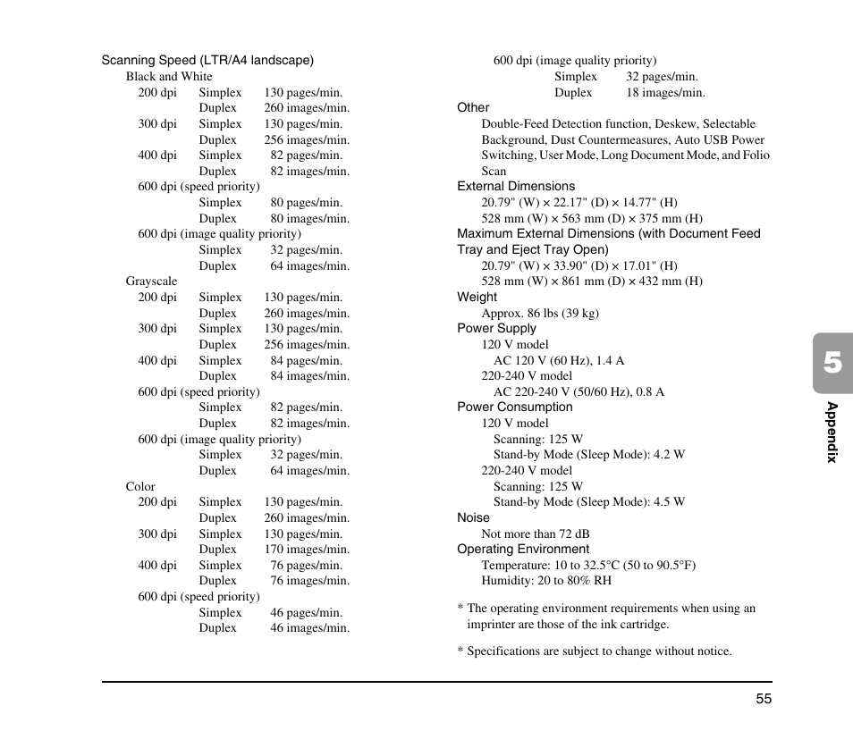 Canon IMAGEFORMULA DR-X10C User Manual | Page 63 / 67