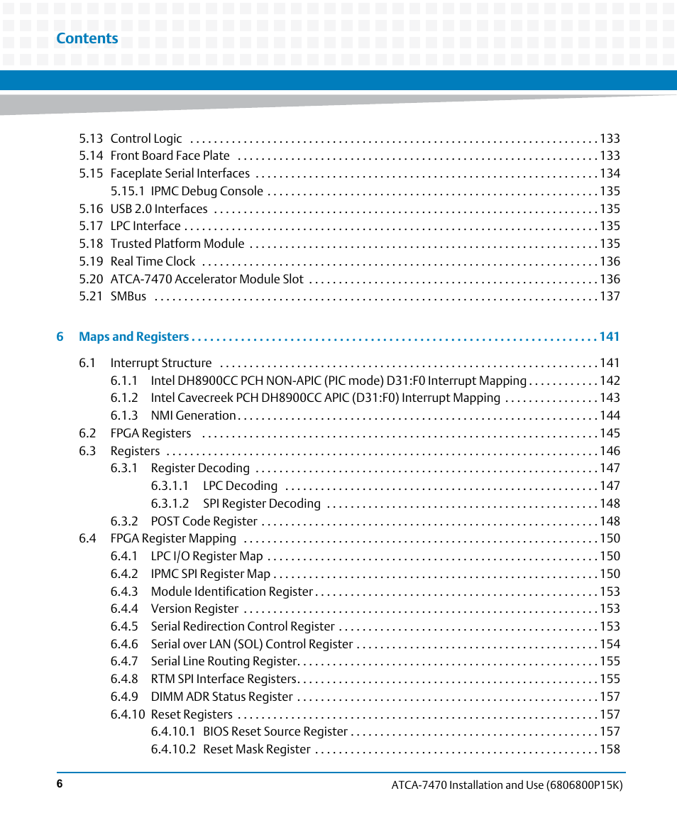 Artesyn ATCA-7470 Installation and Use (October 2014) User Manual | Page 6 / 284