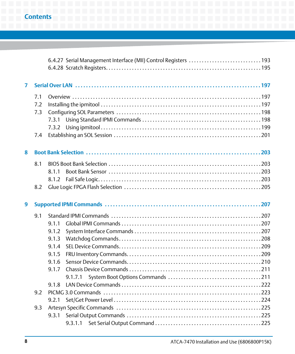 Artesyn ATCA-7470 Installation and Use (October 2014) User Manual | Page 8 / 284