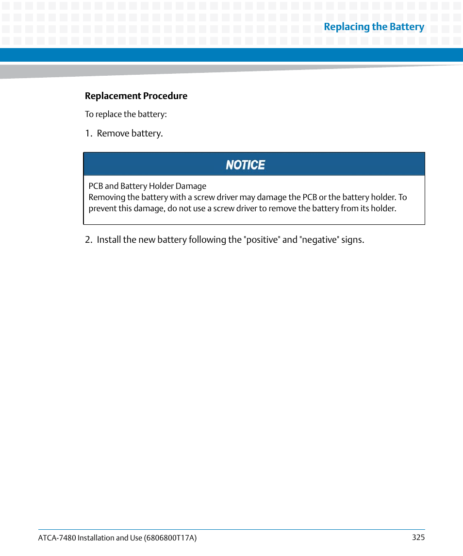 Artesyn ATCA-7480 Installation and Use (February 2015) User Manual | Page 325 / 330