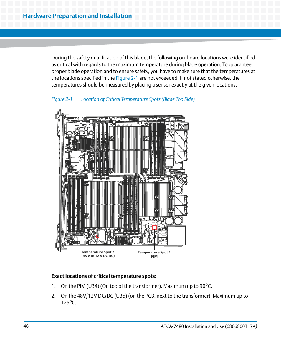 Figure 2-1, Hardware preparation and installation | Artesyn ATCA-7480 Installation and Use (February 2015) User Manual | Page 46 / 330