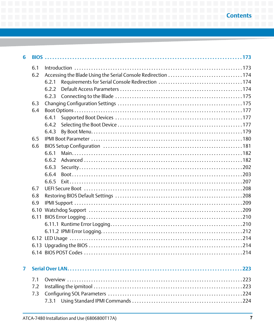 Artesyn ATCA-7480 Installation and Use (February 2015) User Manual | Page 7 / 330