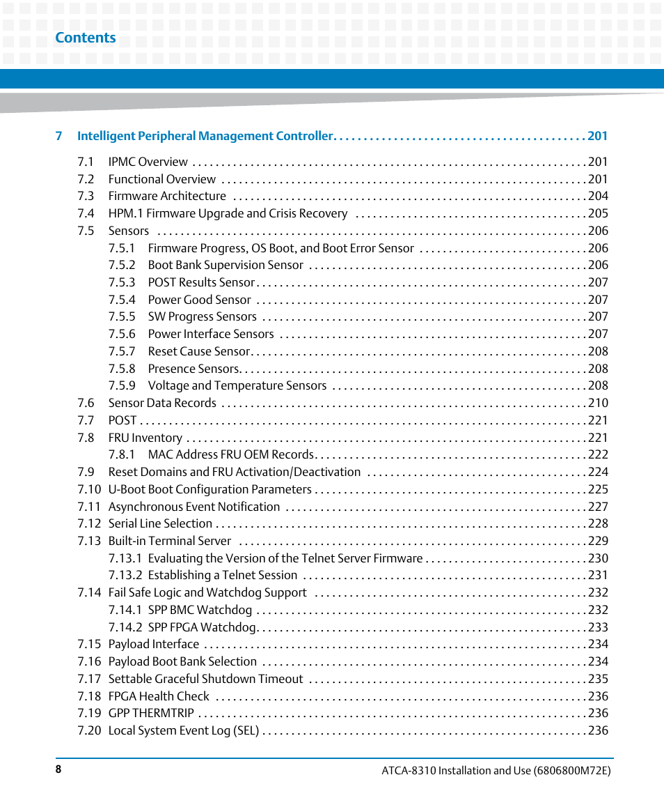 Artesyn ATCA-8310 Installation and Use (May 2014) User Manual | Page 8 / 456