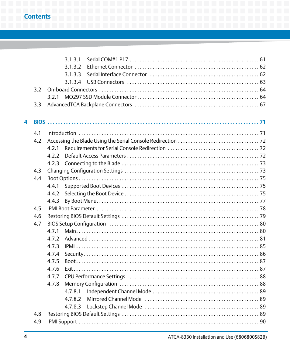 Artesyn ATCA-8330 Installation and Use (April 2015) User Manual | Page 4 / 236