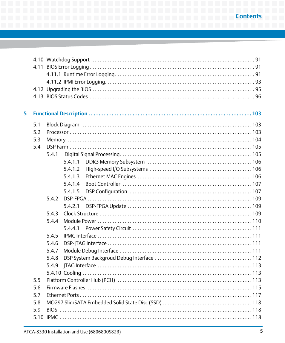Artesyn ATCA-8330 Installation and Use (April 2015) User Manual | Page 5 / 236