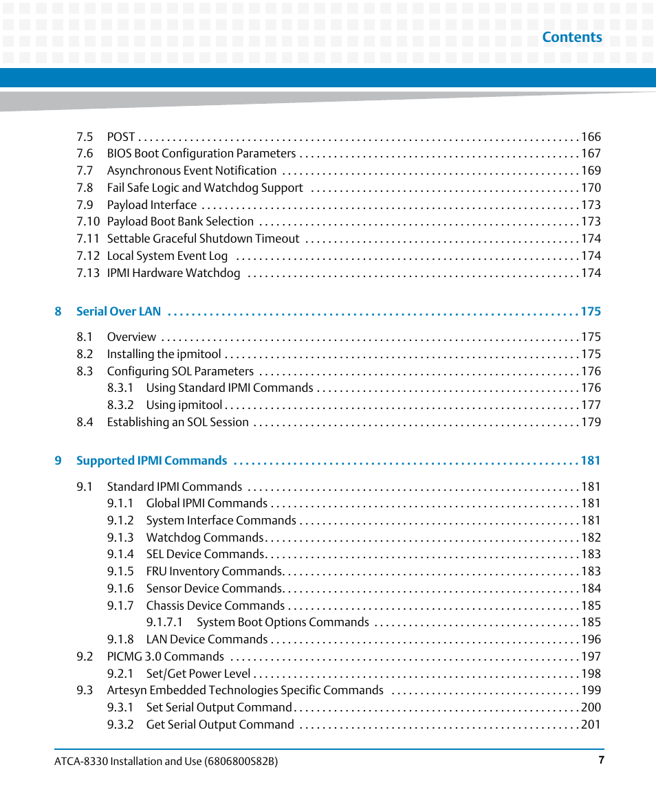 Artesyn ATCA-8330 Installation and Use (April 2015) User Manual | Page 7 / 236