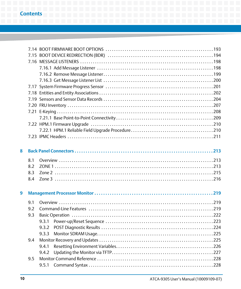 Artesyn ATCA-9305 User's Manual (May 2014) User Manual | Page 10 / 270